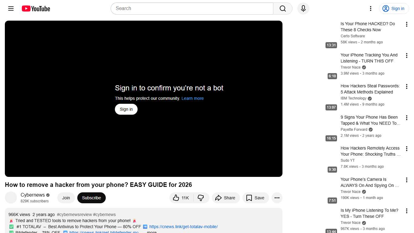 How to remove a hacker from your phone? EASY GUIDE for 2026 - YouTube