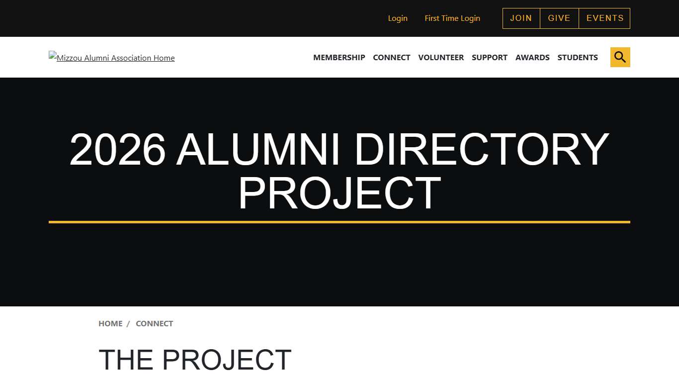 Mizzou Alumni Association - 2026 Alumni Directory Project